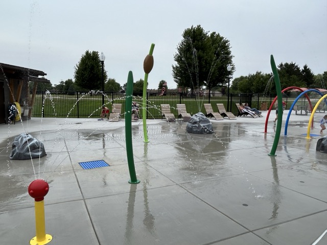 The splash pad at Lil's Park in Bradley IL is one of the newest splash pads to open near 315 Sports Park.