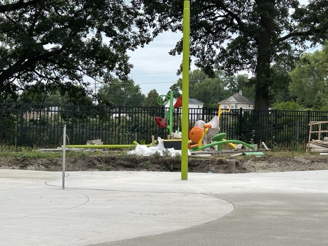 Bird Park splash pad under construction in Kankakee