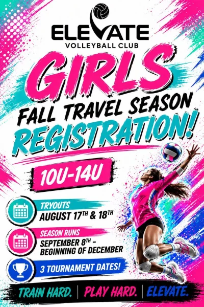 Fall Travel teams! Girls and boys 4th grade - 8th grade