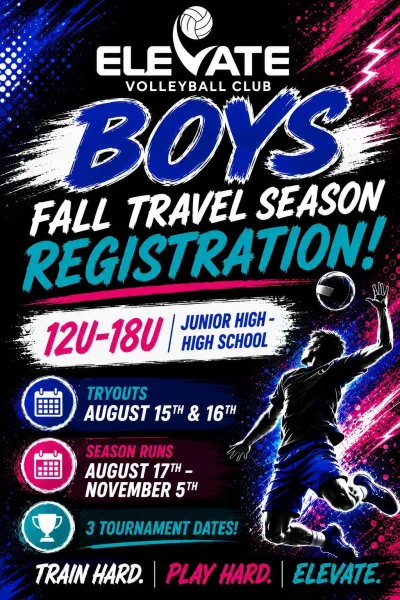 Boys 6th- High School Fall travel teams!