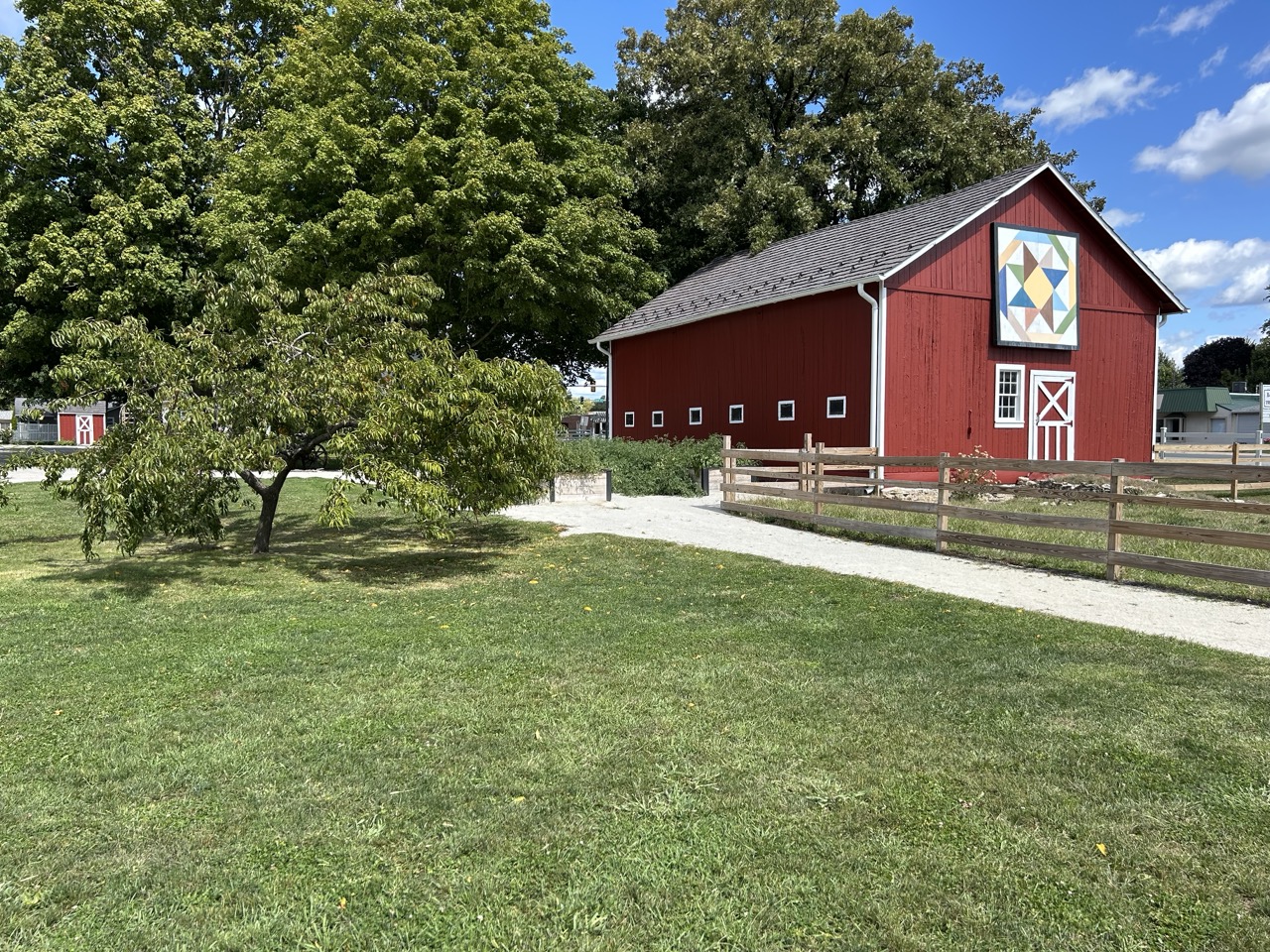 Historic barns at Perry Farm used as immersive sets during A Night at Sleepy Hollow.
