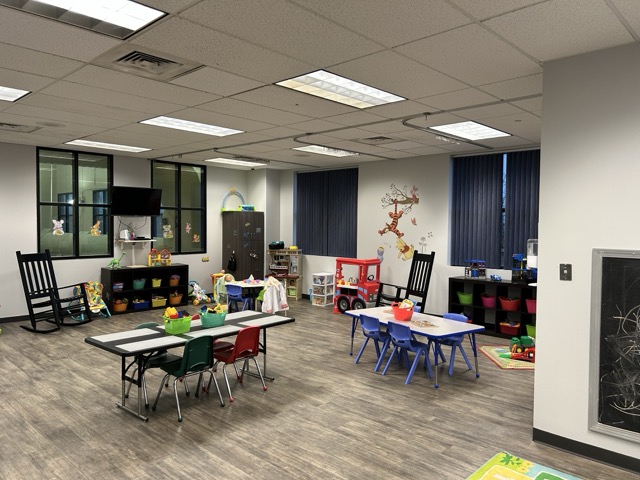 The child care room at Riverside Health and Fitness, in Bourbonnais.