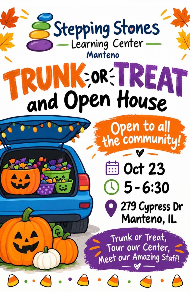 Trunk or Treat & Open House @ Stepping Stones Learning Center Manteno