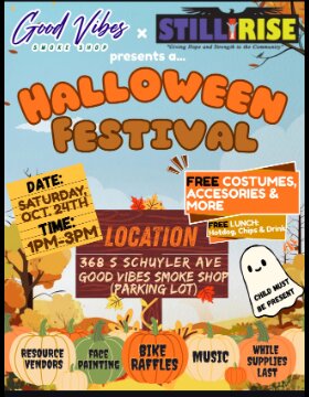 Good Vibes Smoke Shop x Still I Rise Halloween Festival