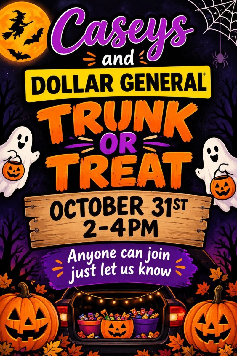 Trunk or Treat @ Casey's and Dollar General in Hersher