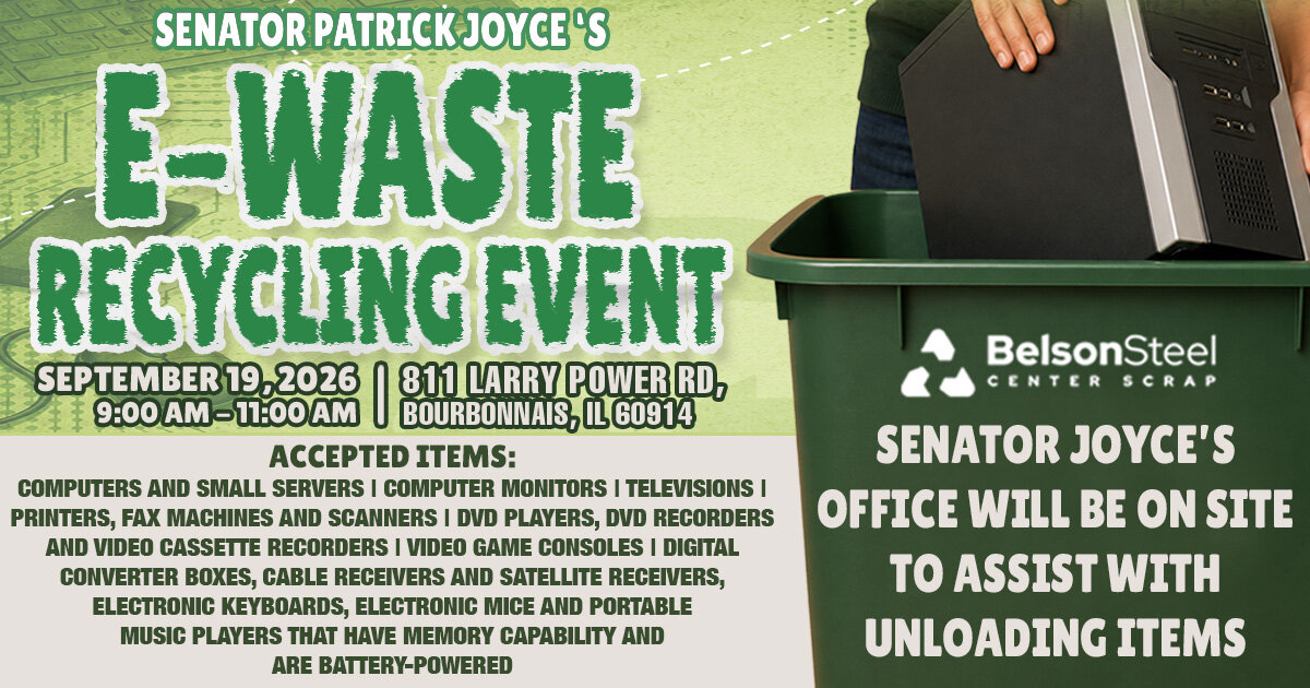 Joyce announces E-Waste Recycling Event