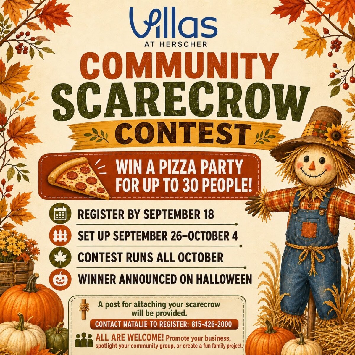 Village of Herscher Community Scarecrow Contest
