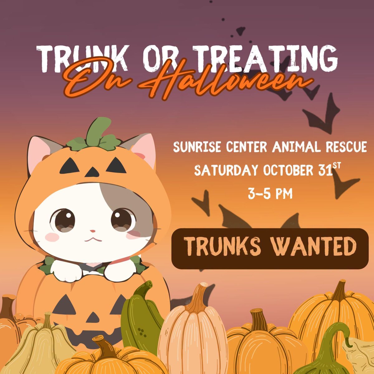 Trunk or Treat @ Sunrise Center Animal Rescue